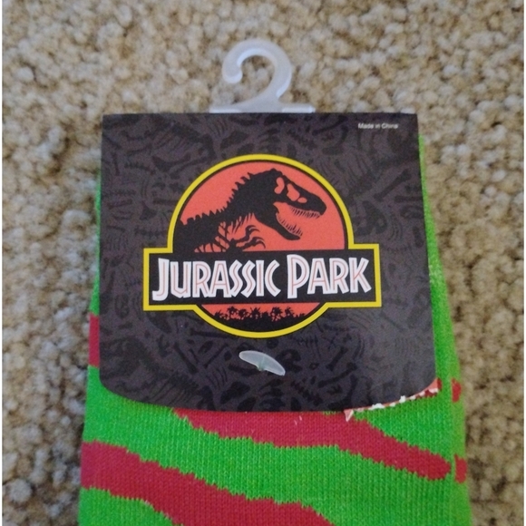 Jurassic Park Crew Socks - Picture 2 of 4